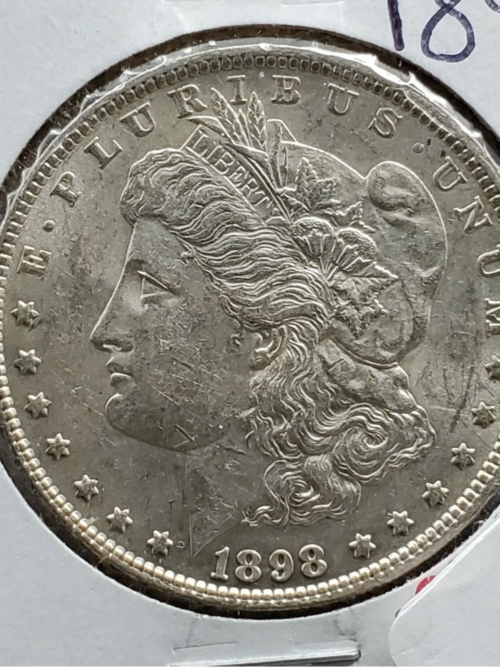 1898 P $1 Morgan Silver Dollar Coin BU Uncirculated